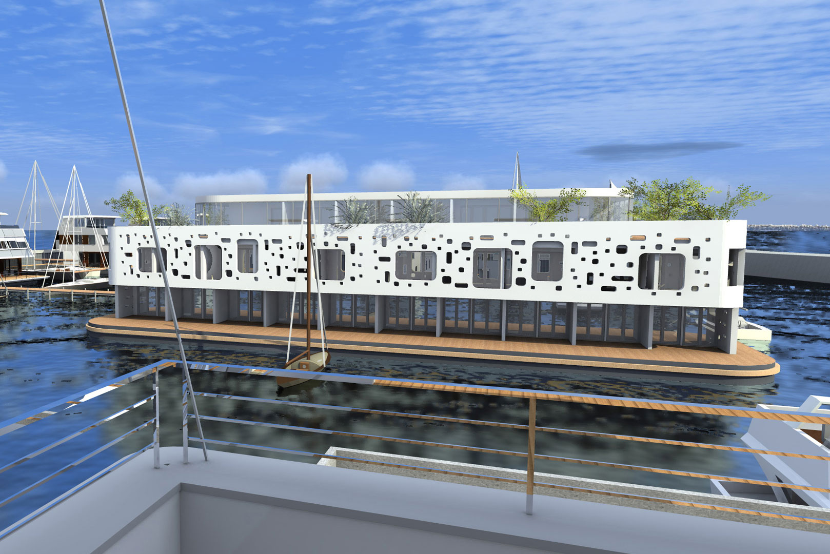 schwimmendes apartment urlaub auf dem wasser