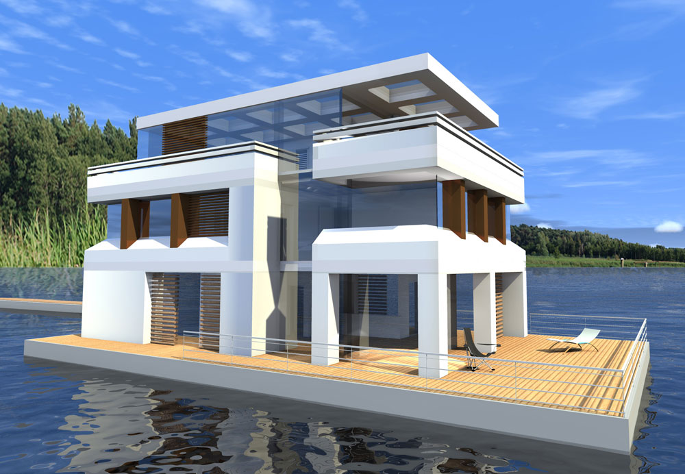 schwimmhaus wohnen wasser kaufen floating265