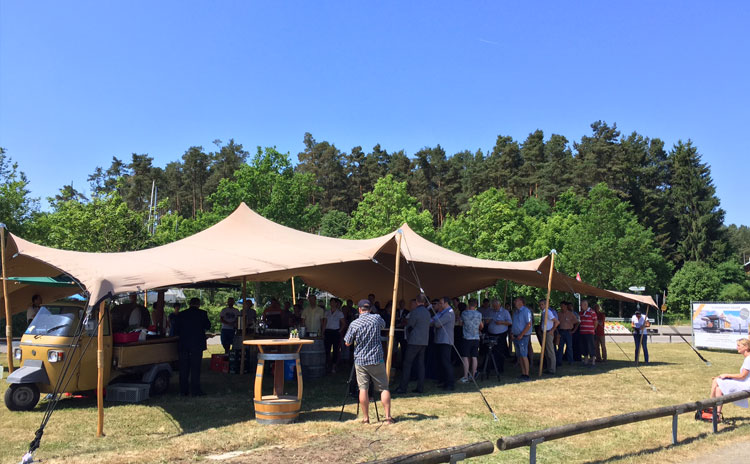 floating house brombachsee eroeffnung musterhaus
